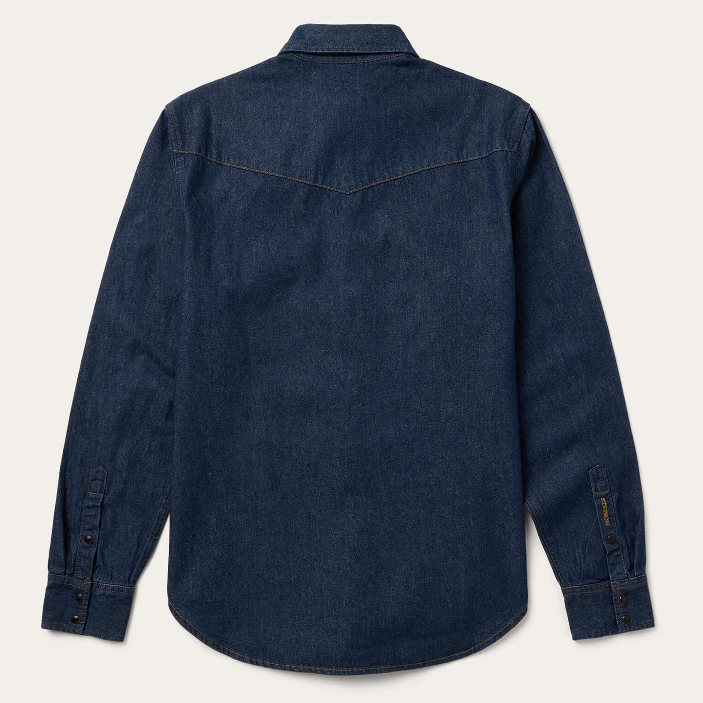 Blue Boot Stitch Raw Denim Shirt / Stetson