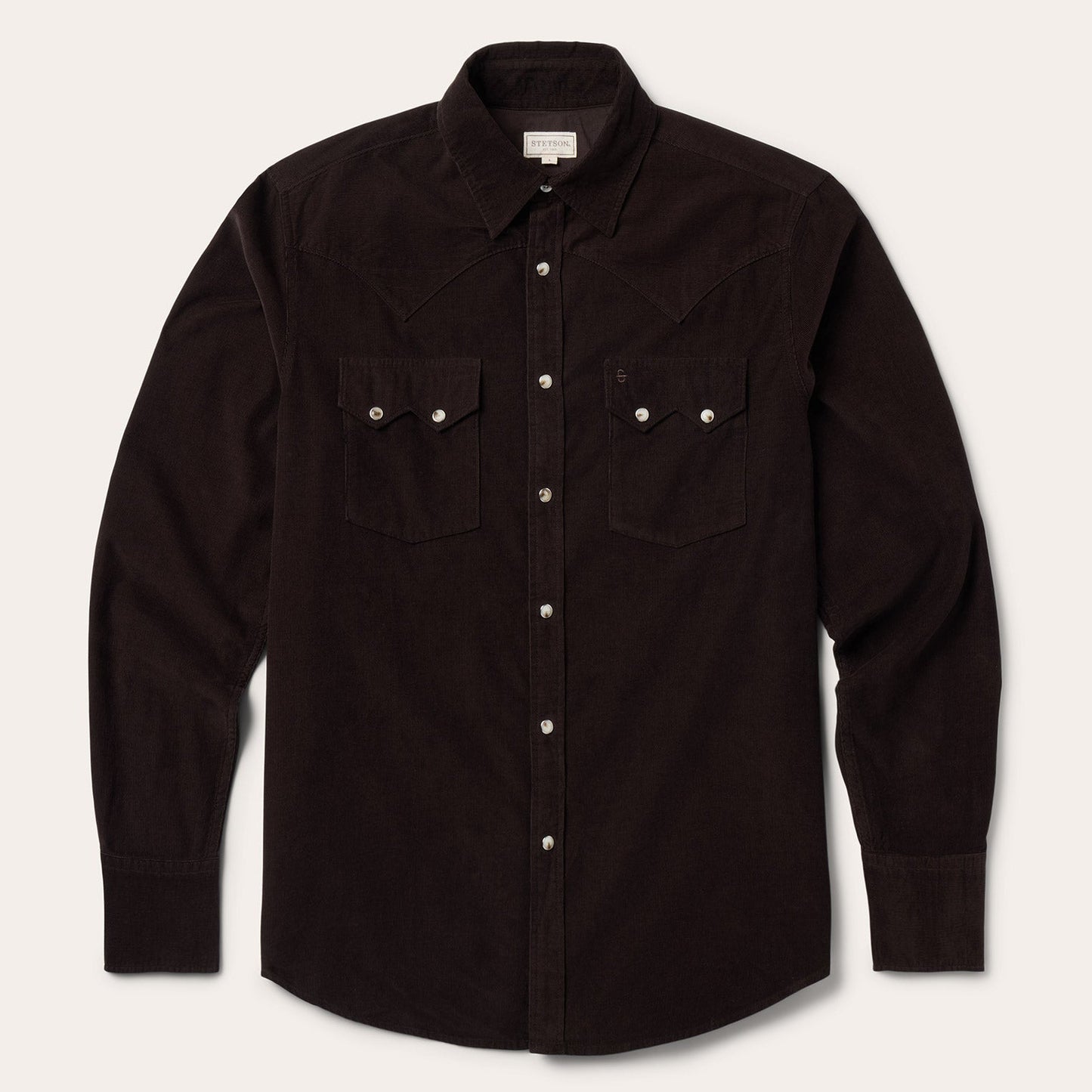 Brown Corduroy Western Shirt / Stetson