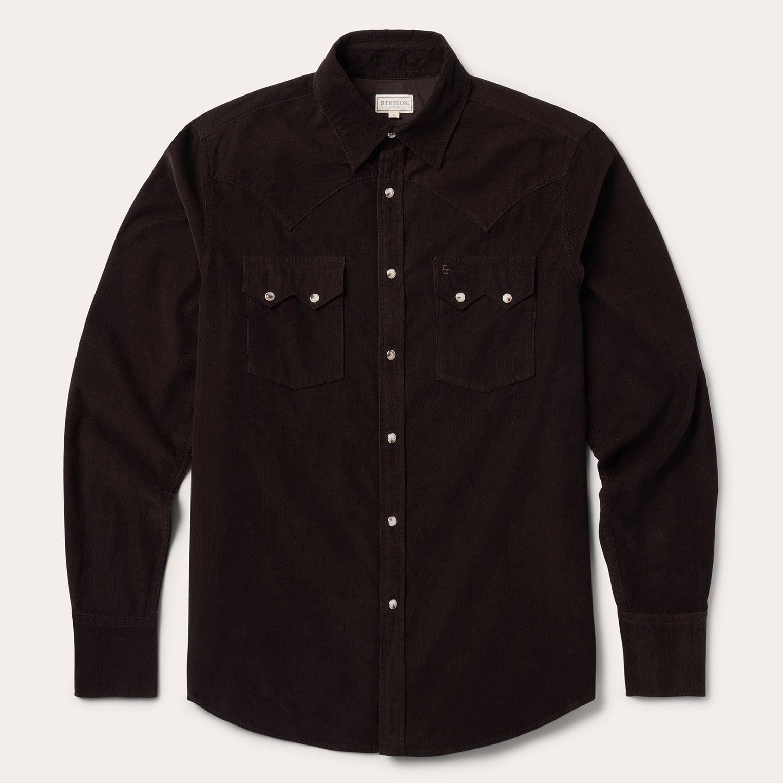 Brown Corduroy Western Shirt / Stetson