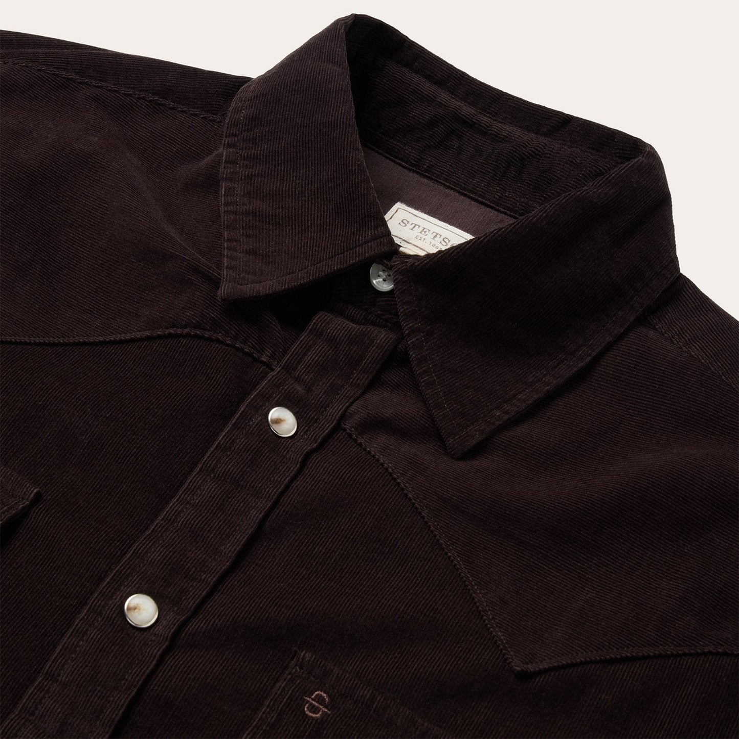 Brown Corduroy Western Shirt / Stetson
