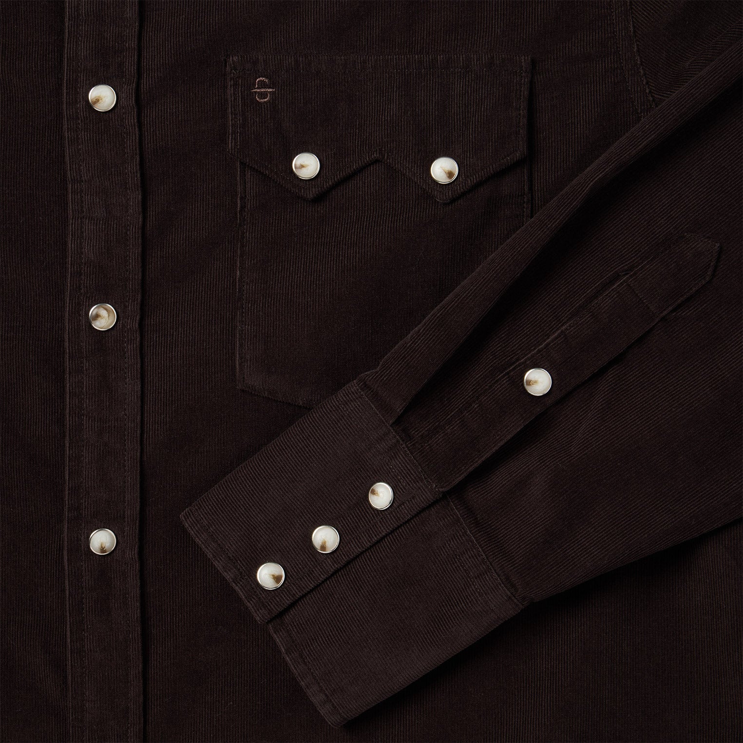 Brown Corduroy Western Shirt / Stetson