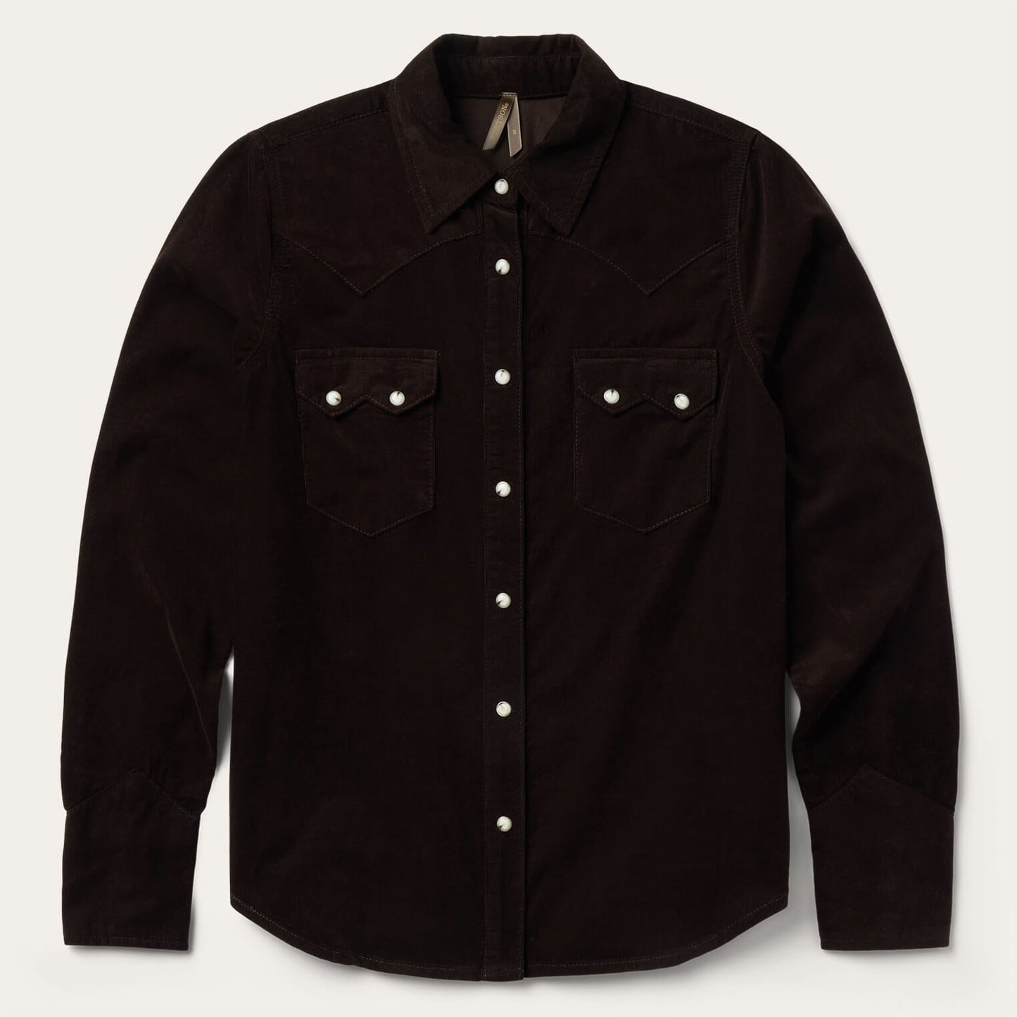Brown Corduroy Denim Western Shirt / Stetson
