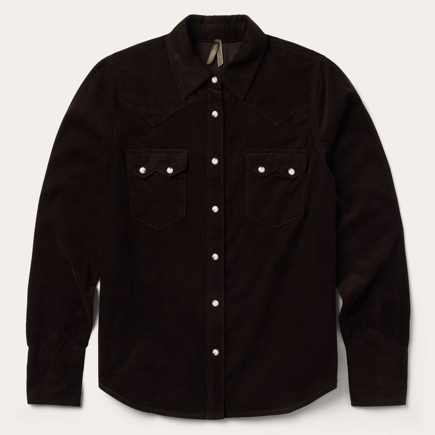 Brown Corduroy Denim Western Shirt / Stetson