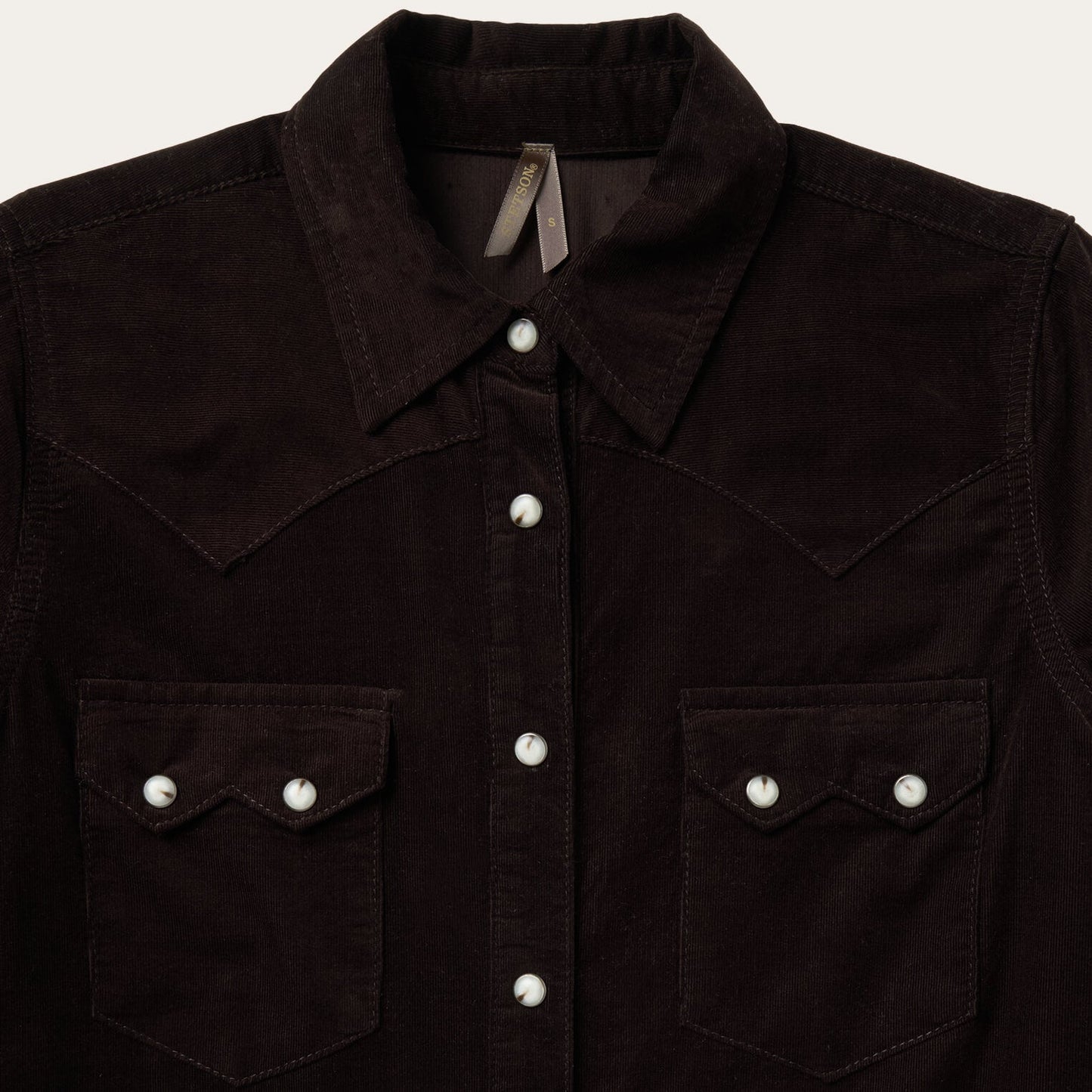 Brown Corduroy Denim Western Shirt / Stetson
