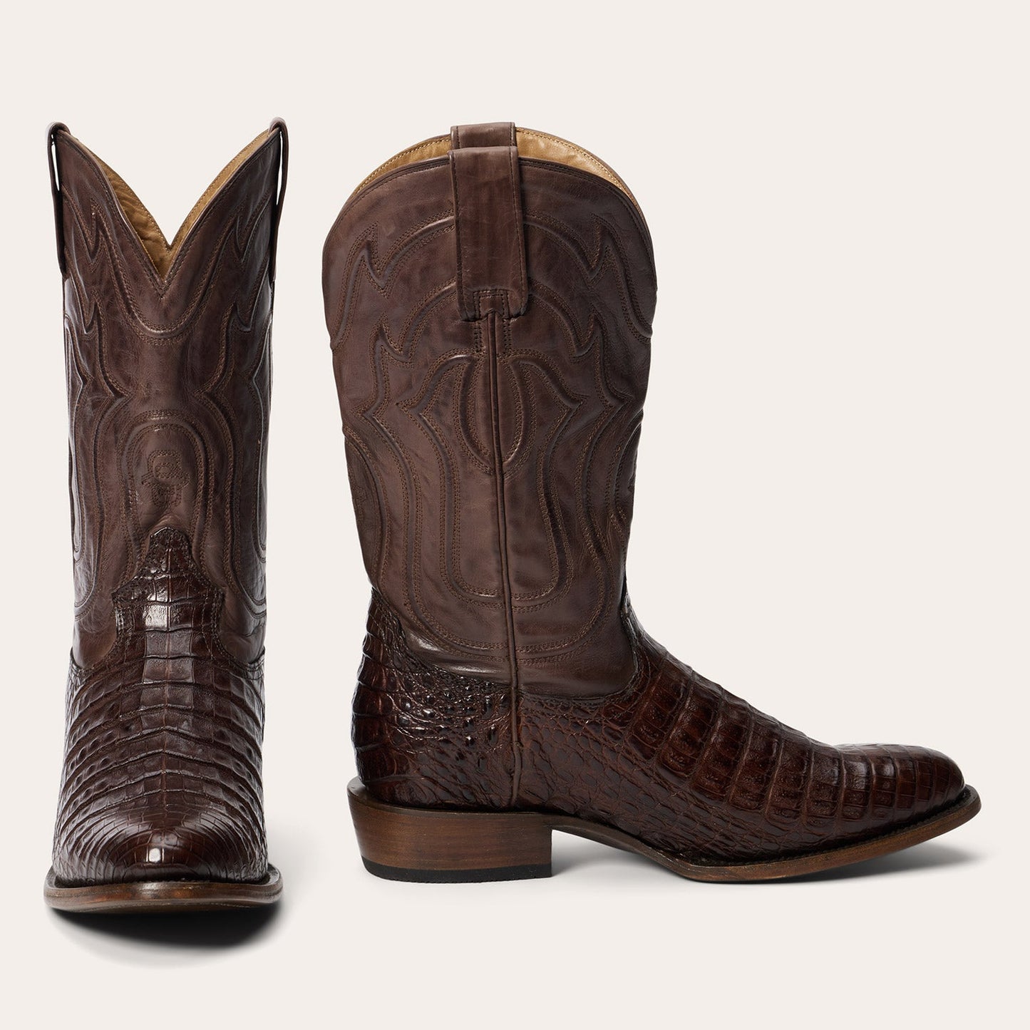 Tobacco Holliday Caiman Boots / Stetson