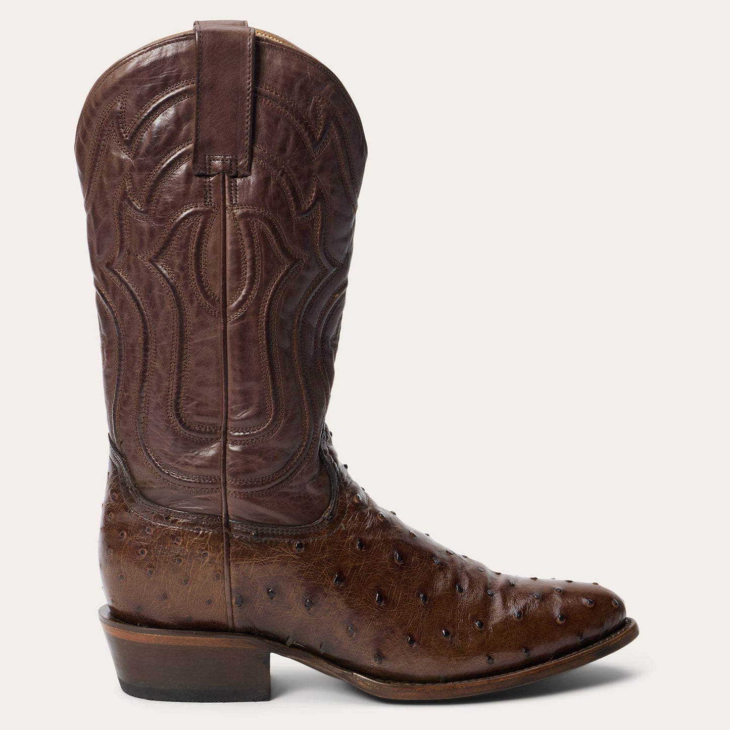 Tobacco Chisholm Ostrich Boots / Stetson
