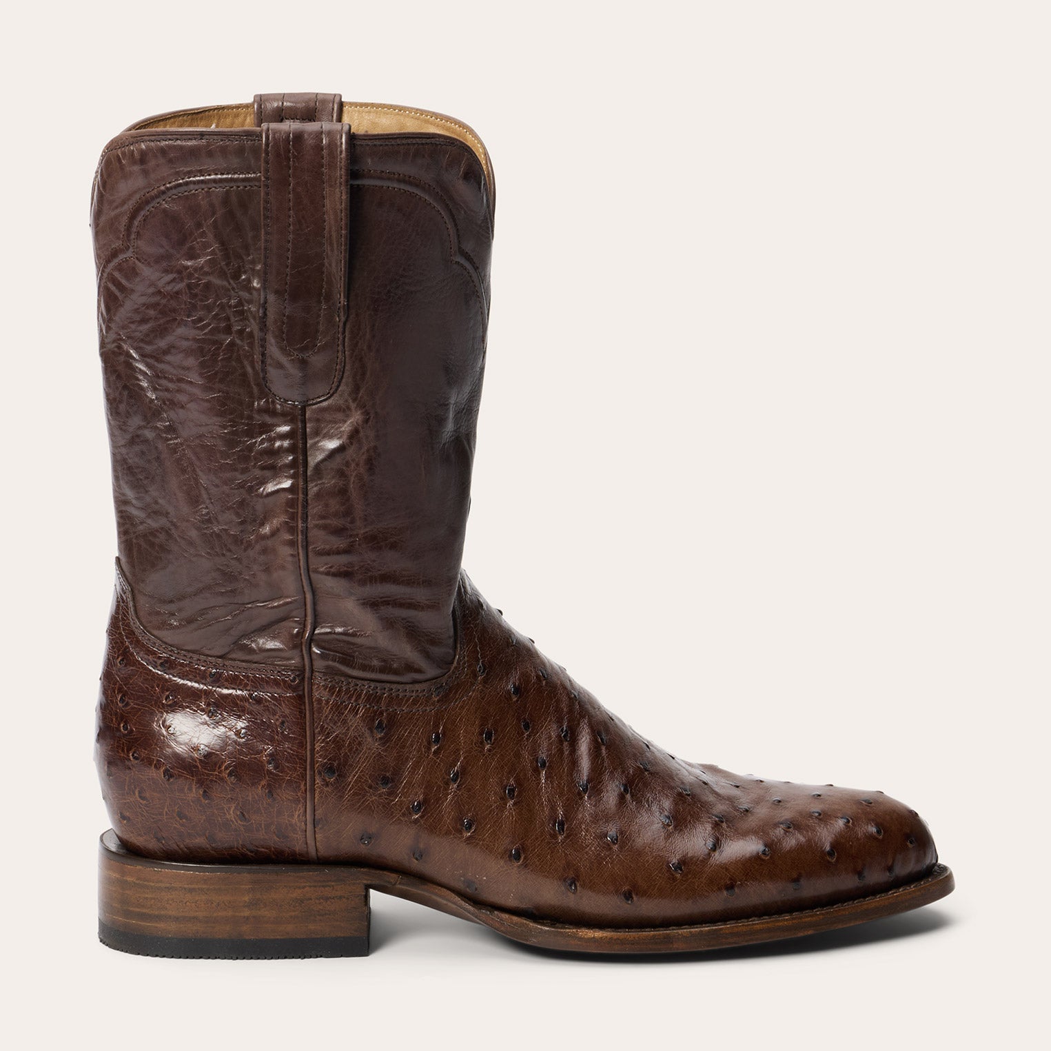 Tobacco Austin Ostrich Roper Boots / Stetson