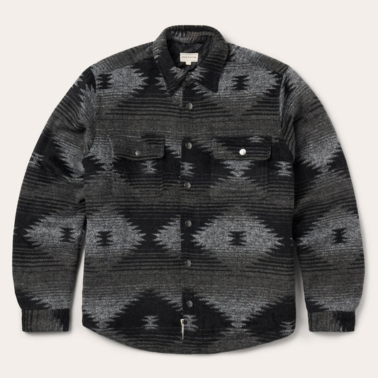 Black Southwestern Flannel Jacket / Stetson