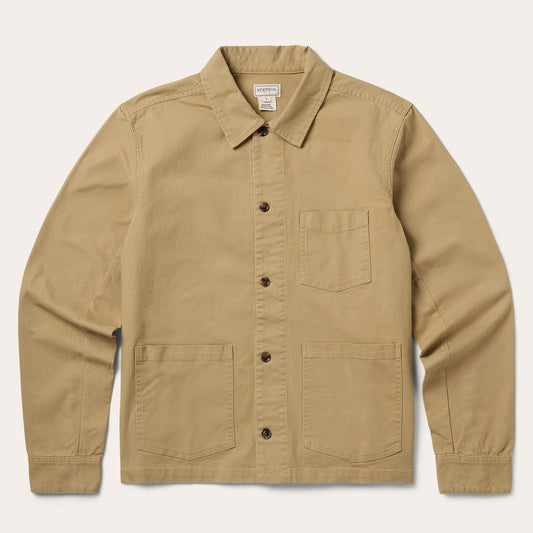 Tan Three Pocket Shirt Jacket / Stetson