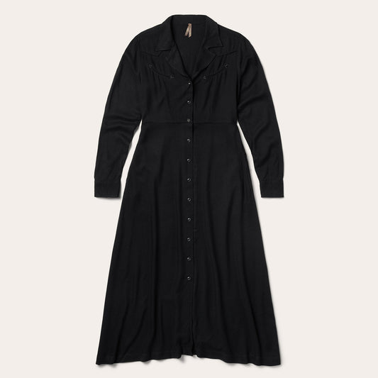 Black Twill Western Dress / Stetson