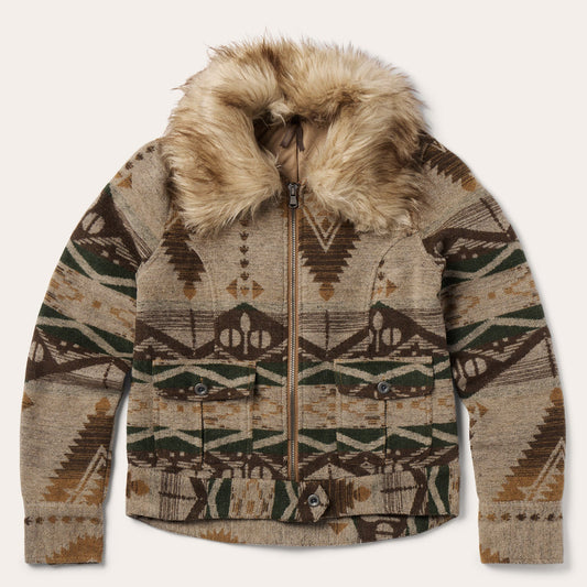 Brown Southwestern Flannel Jacket / Stetson