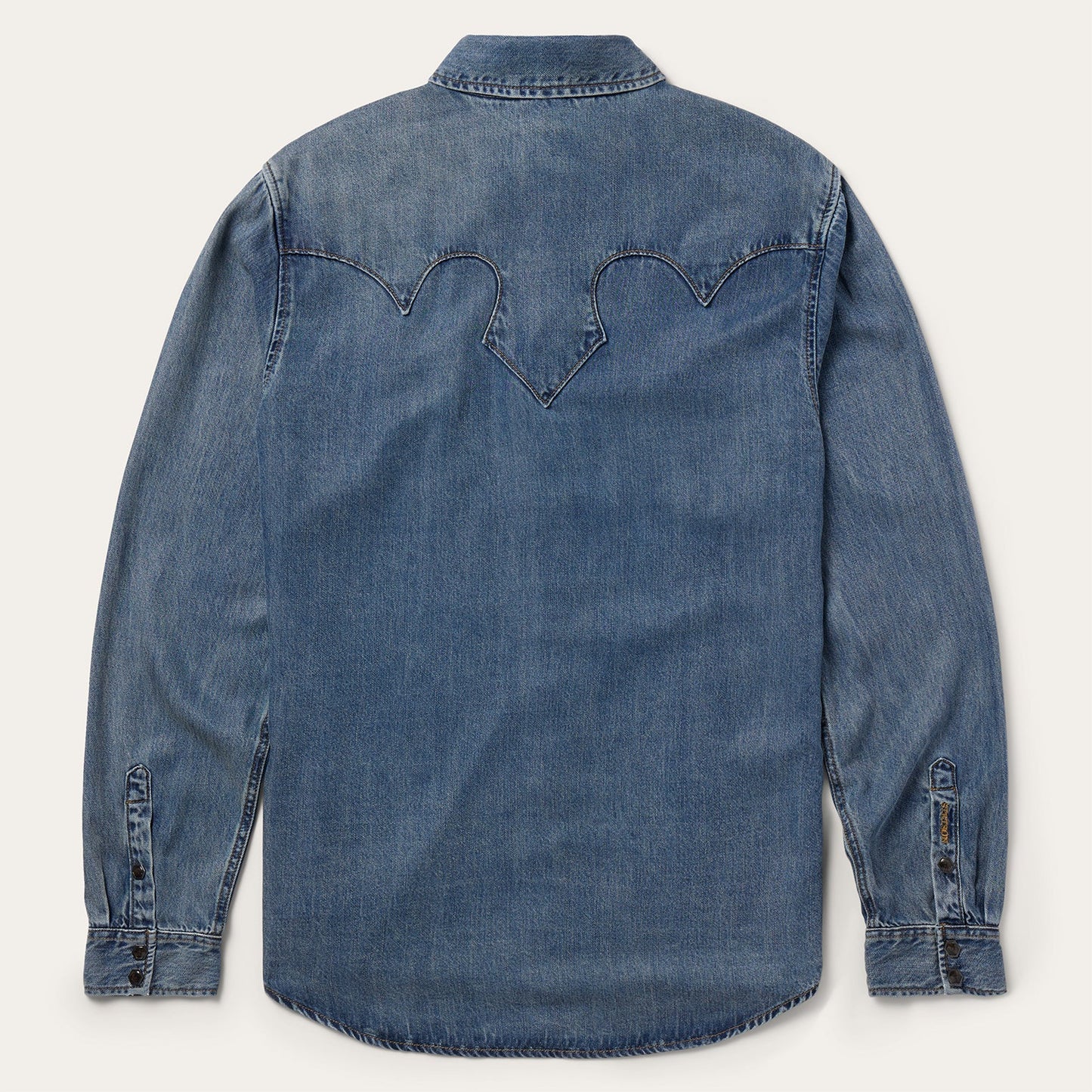 Blue Retro Denim Western Shirt / Stetson