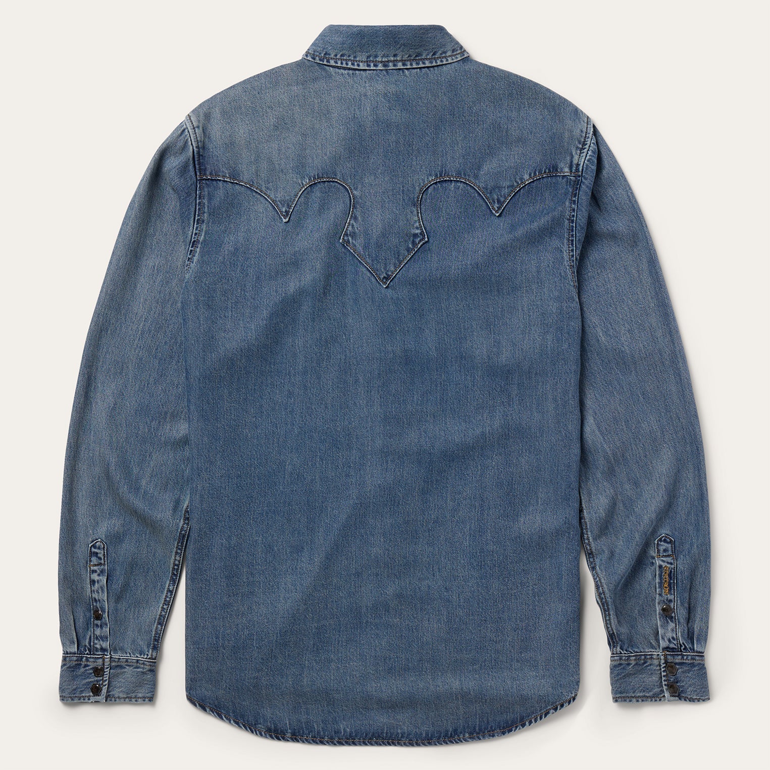Blue Retro Denim Western Shirt / Stetson