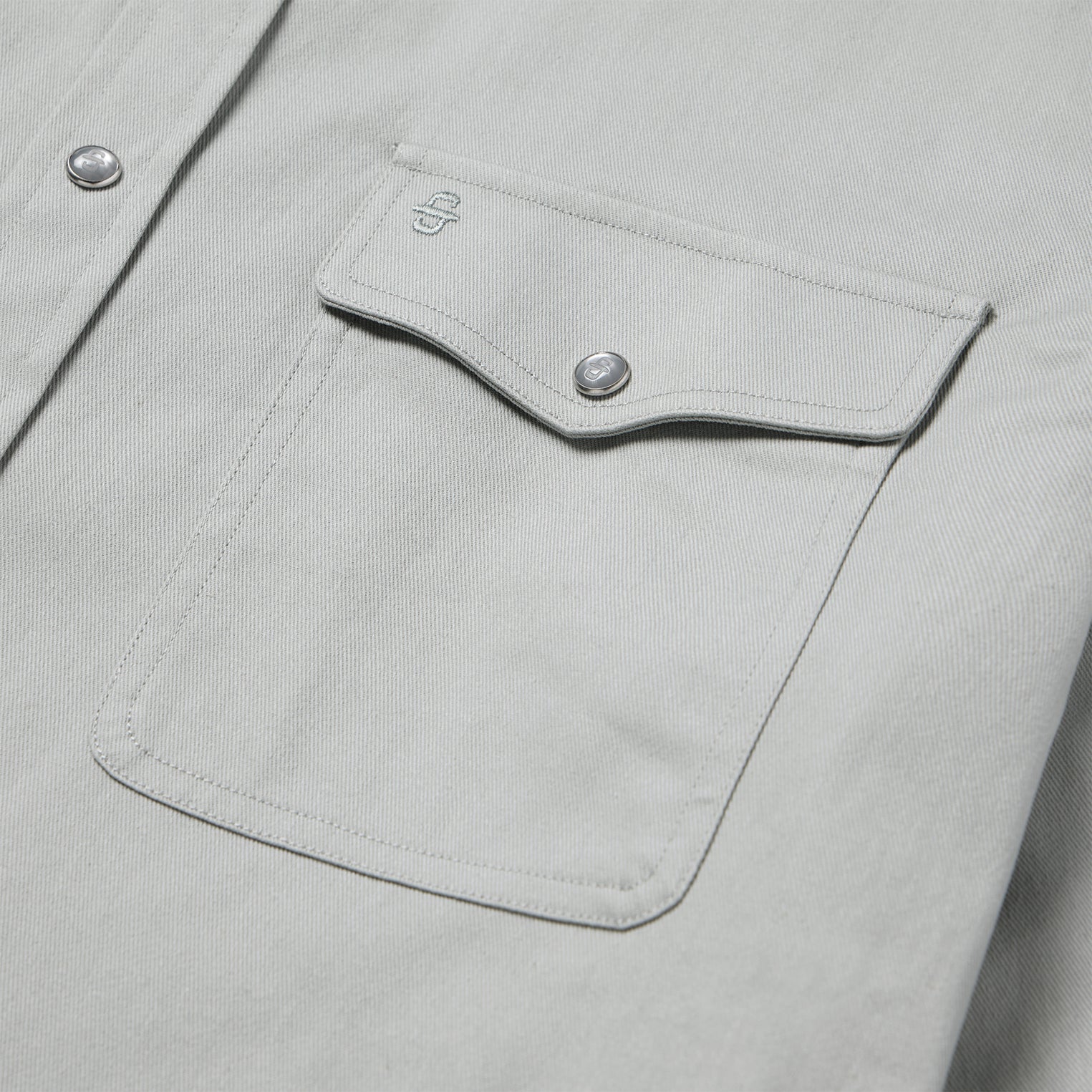 Slate Green Brushed Twill Western Shirt / Stetson