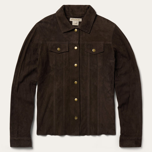 Brown Lambskin Shirt Jacket / Stetson