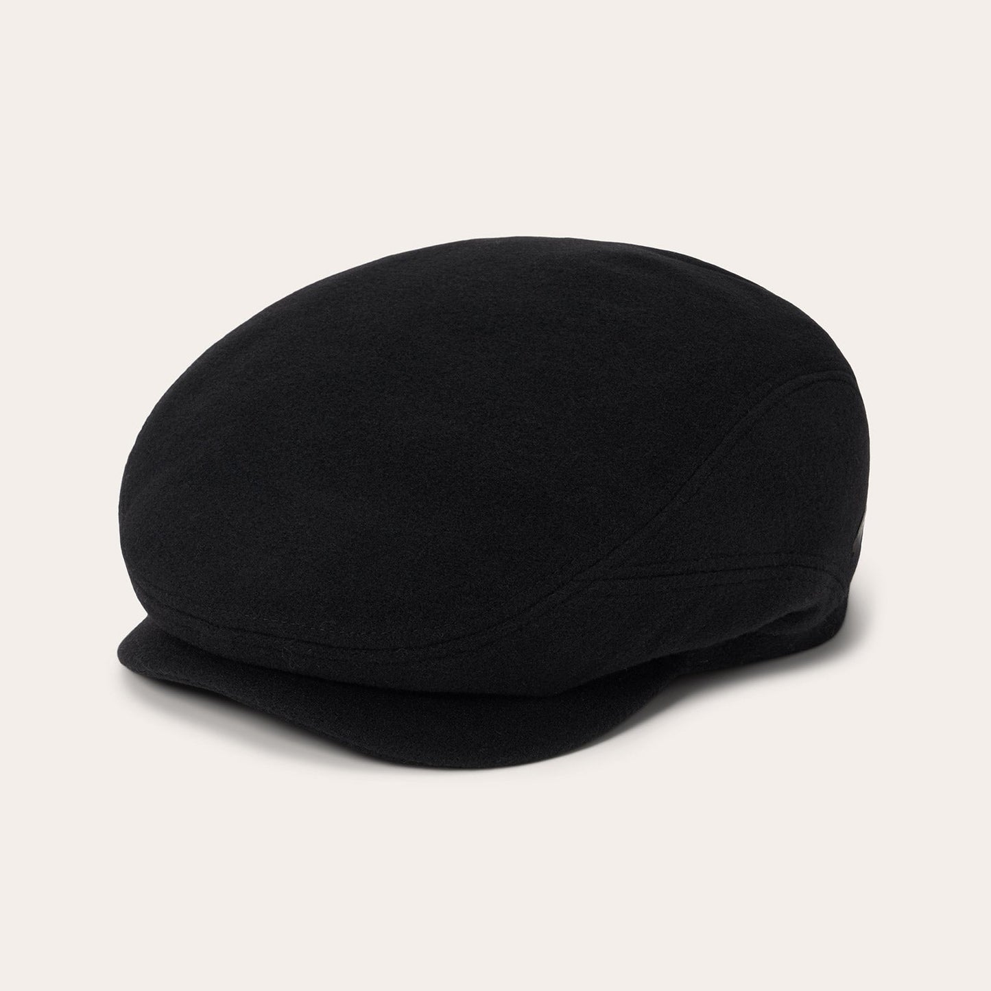 Black Wool Cashmere Driver Cap / Stetson