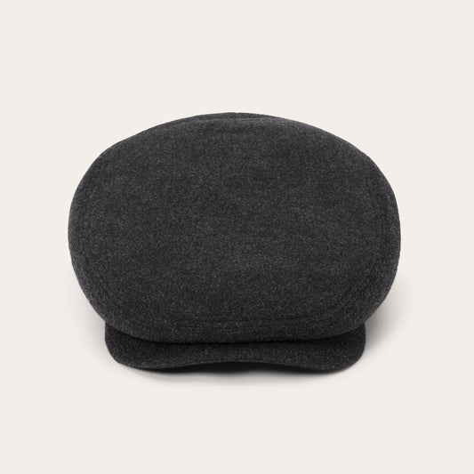 Anthra Melange Wool Cashmere Driver Cap / Stetson