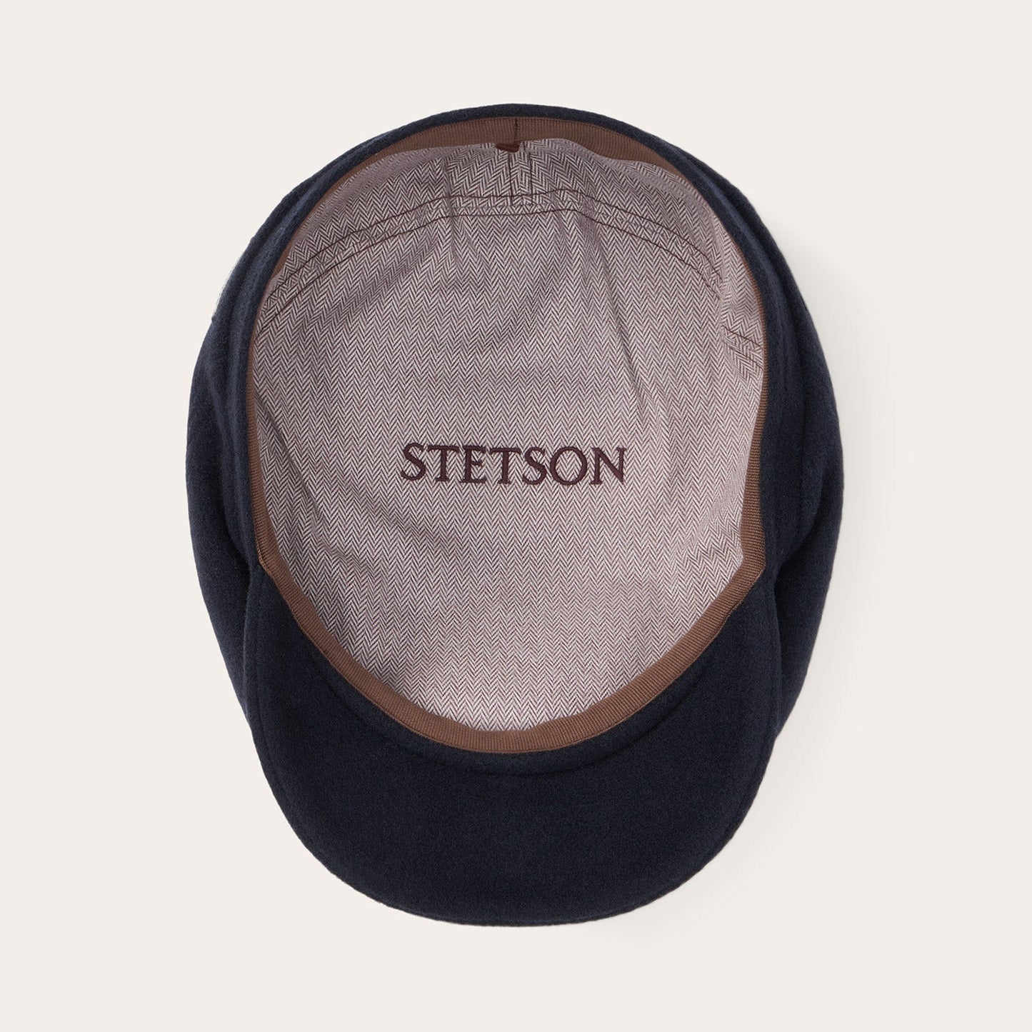 Navy Wool Cashmere Driver Cap / Stetson