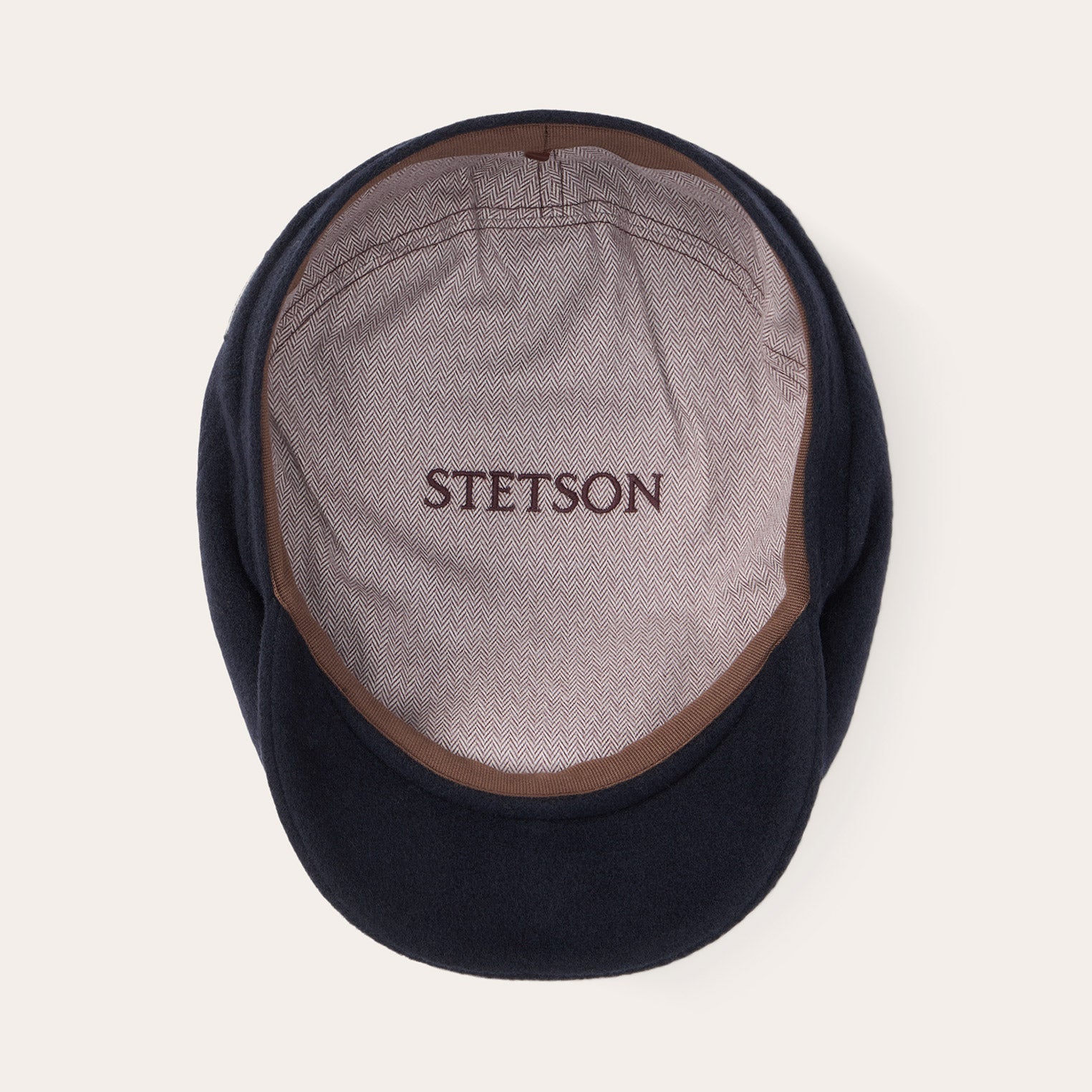 Navy Wool Cashmere Driver Cap / Stetson
