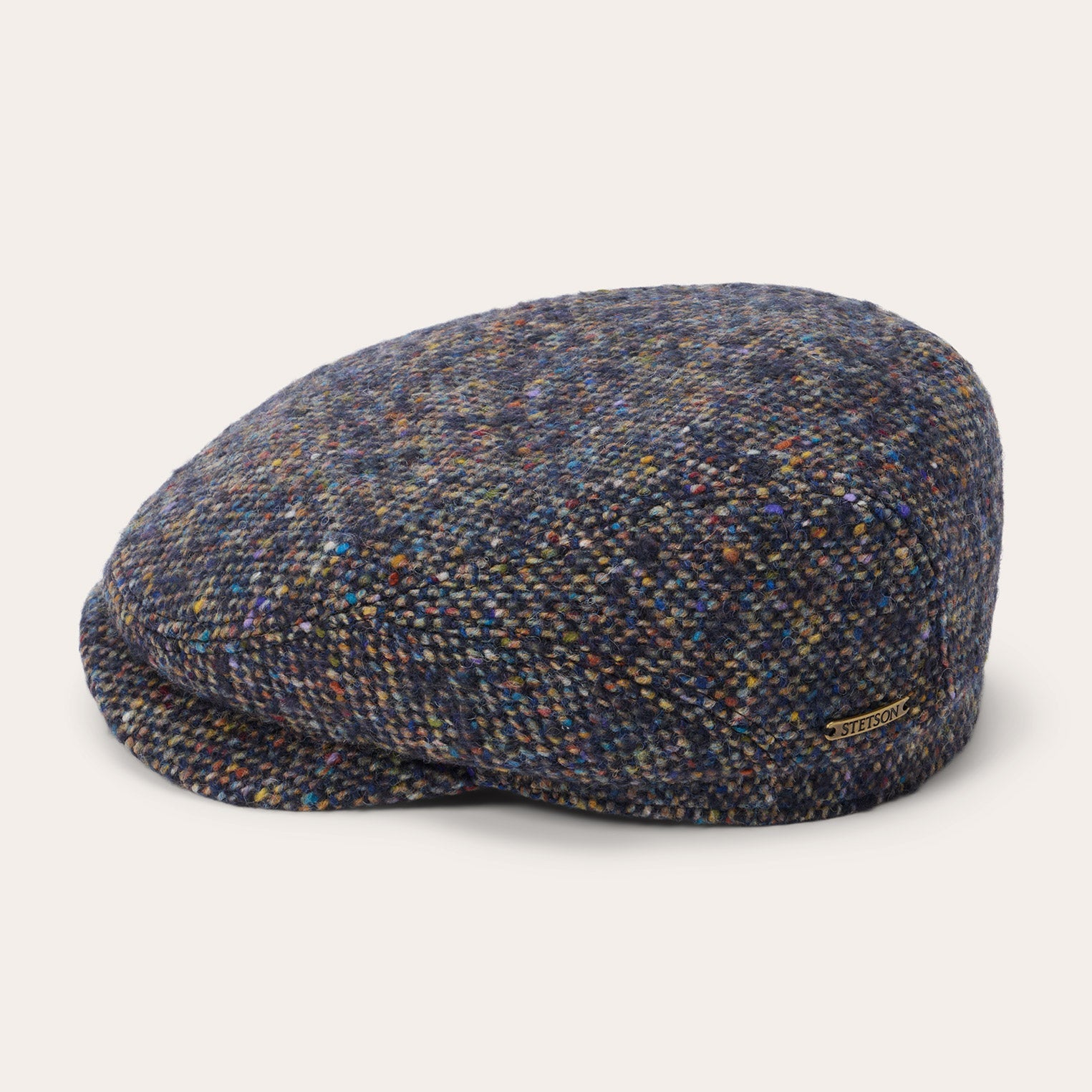 Blue Wool Donegal Driver Cap / Stetson
