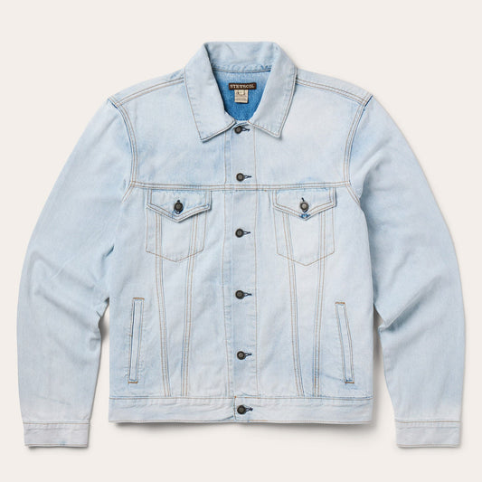 Blue Light Denim Trucker Jacket / Stetson