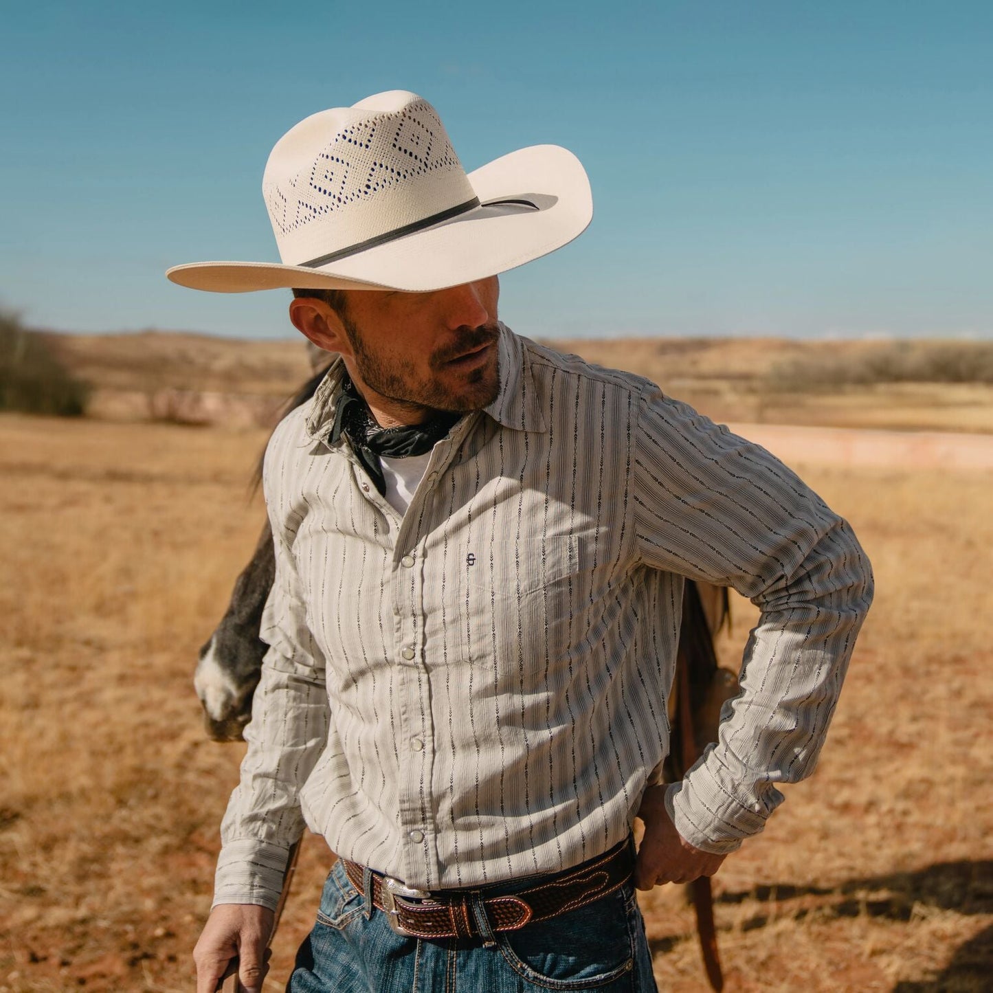 Natural Saddleman 20X Straw Cowboy Hat / Stetson