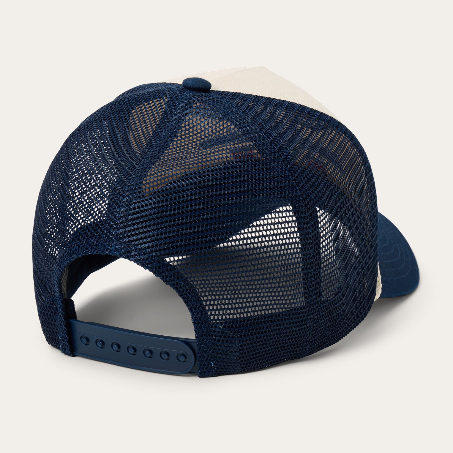 Off White / Blue Skull Trucker Hat / Stetson