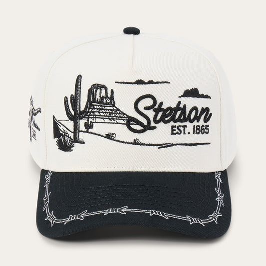 Off White / Black Landscape Trucker Hat / Stetson