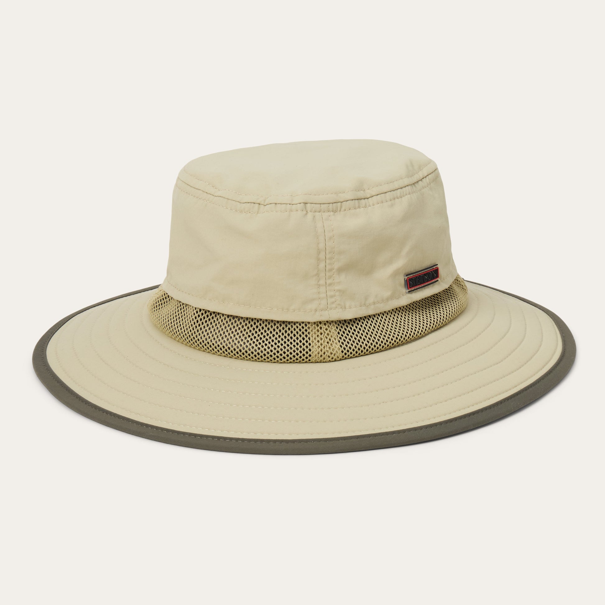 Off White With Olive Traveller Outdoor Hat / Stetson