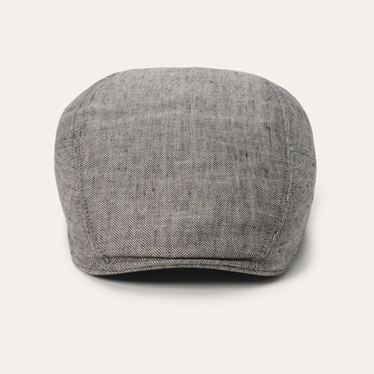 Grey Herringbone Linen Ivy Cap / Stetson