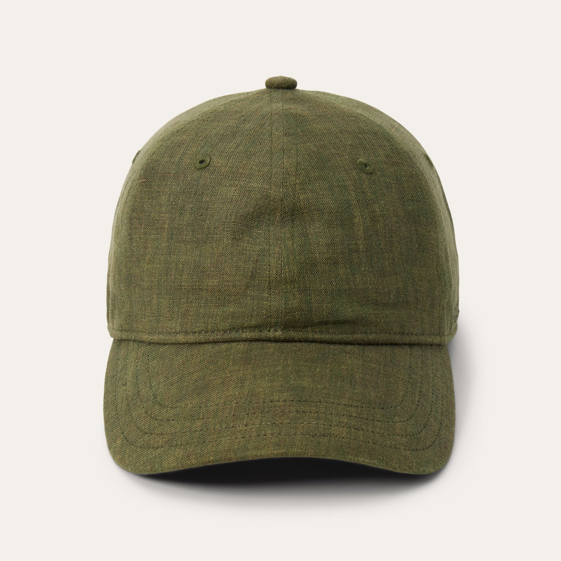 Olive Linen Baseball Cap / Stetson
