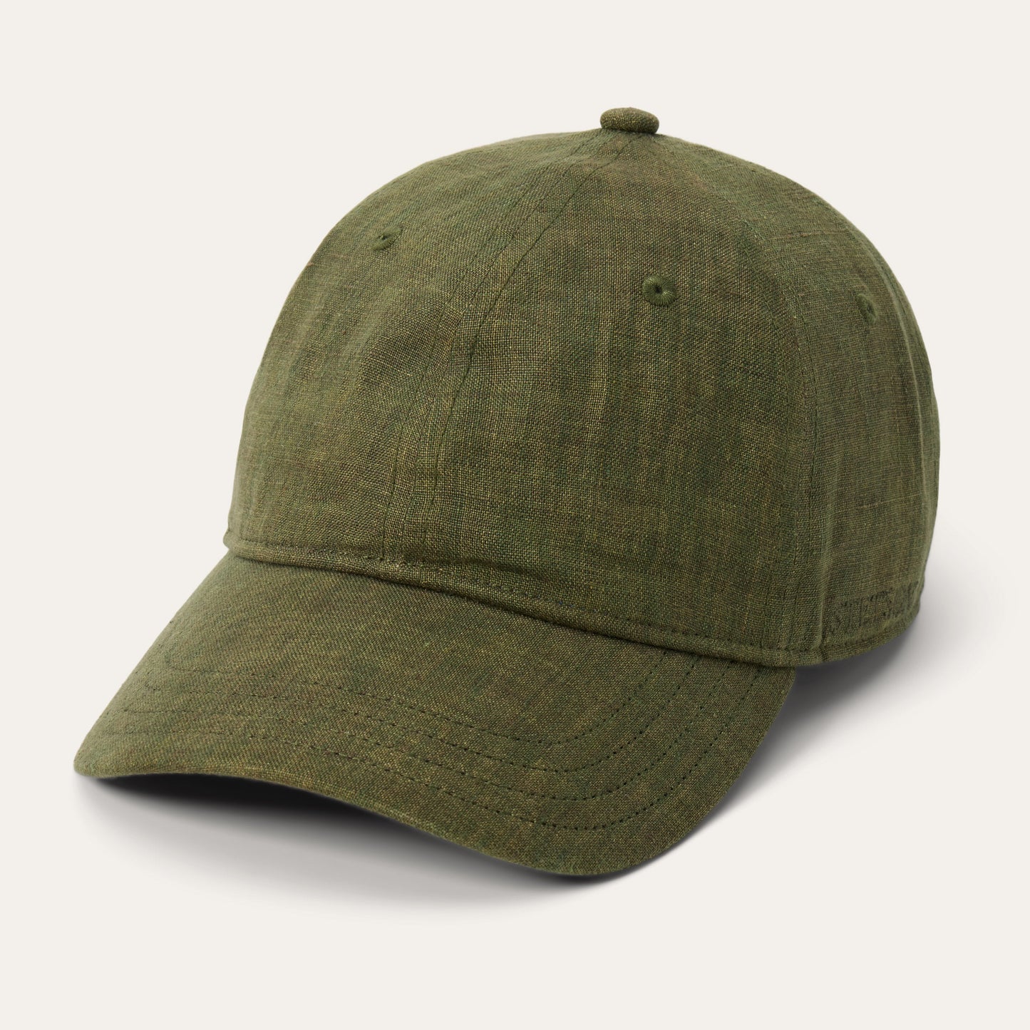 Olive Linen Baseball Cap / Stetson