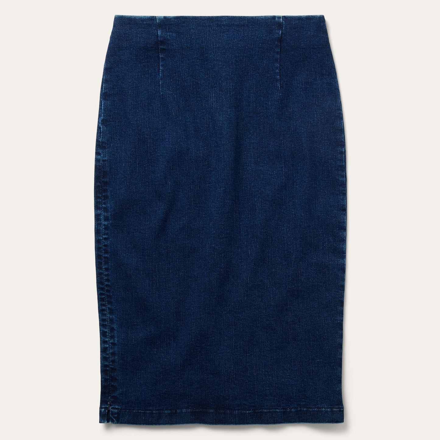 Blue Stretch Denim Pencil Skirt / Stetson