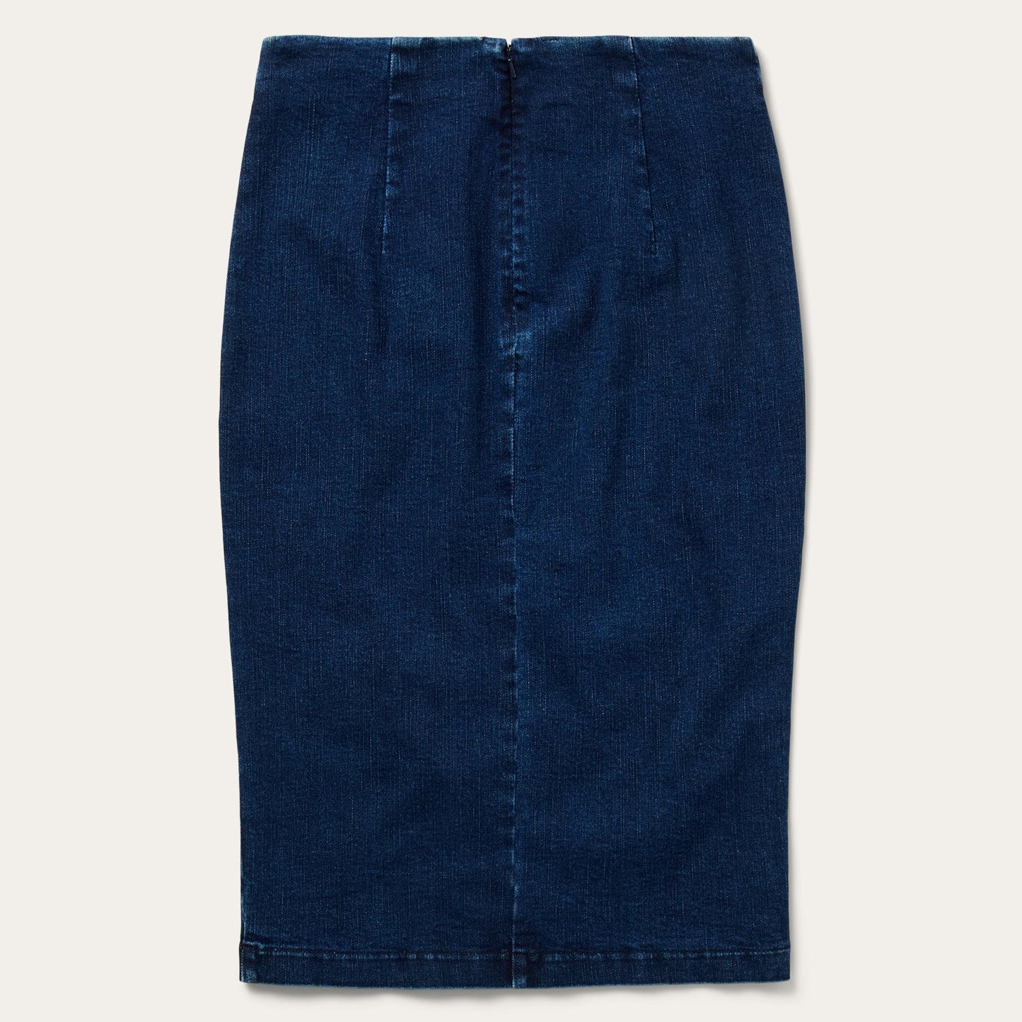 Blue Stretch Denim Pencil Skirt / Stetson
