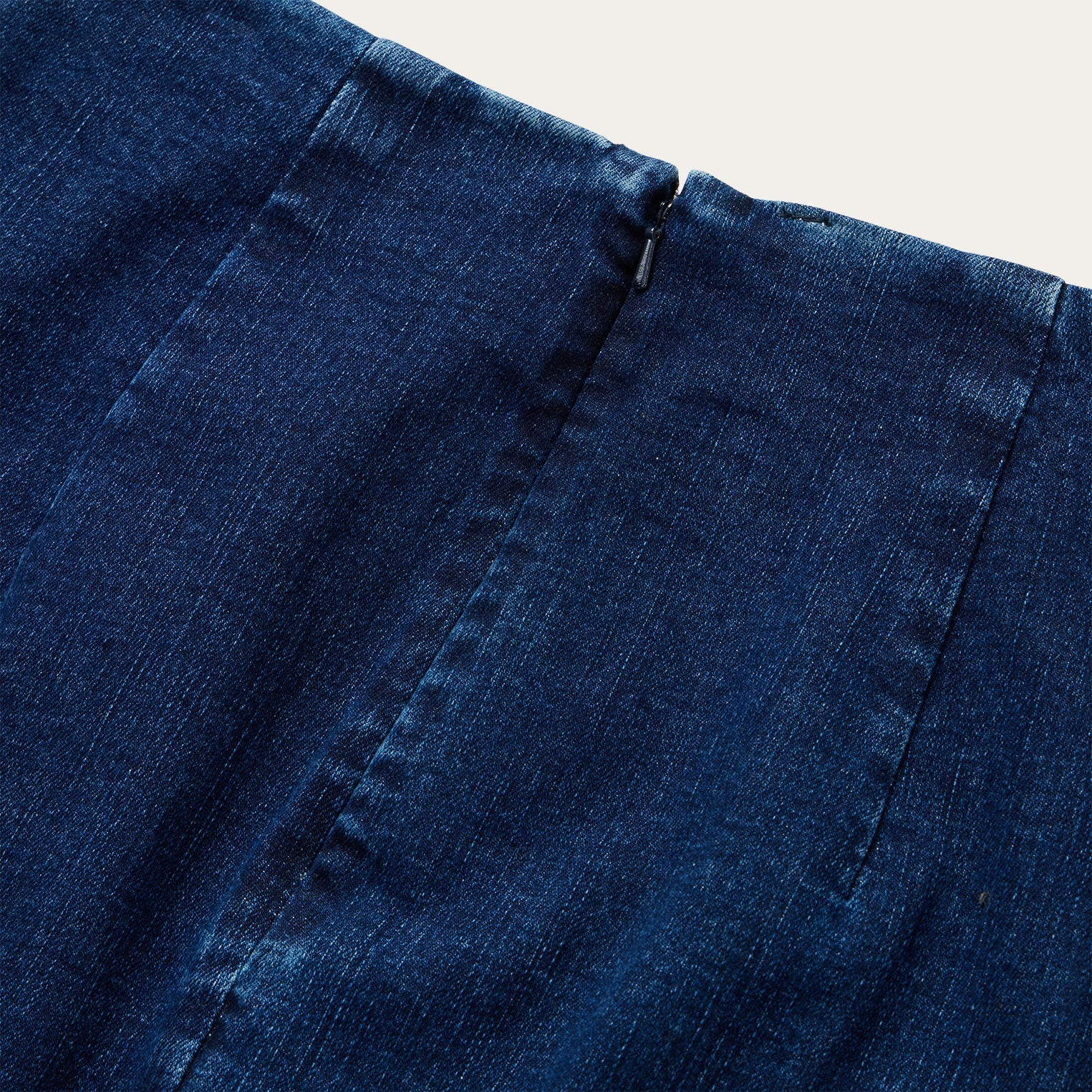 Blue Stretch Denim Pencil Skirt / Stetson