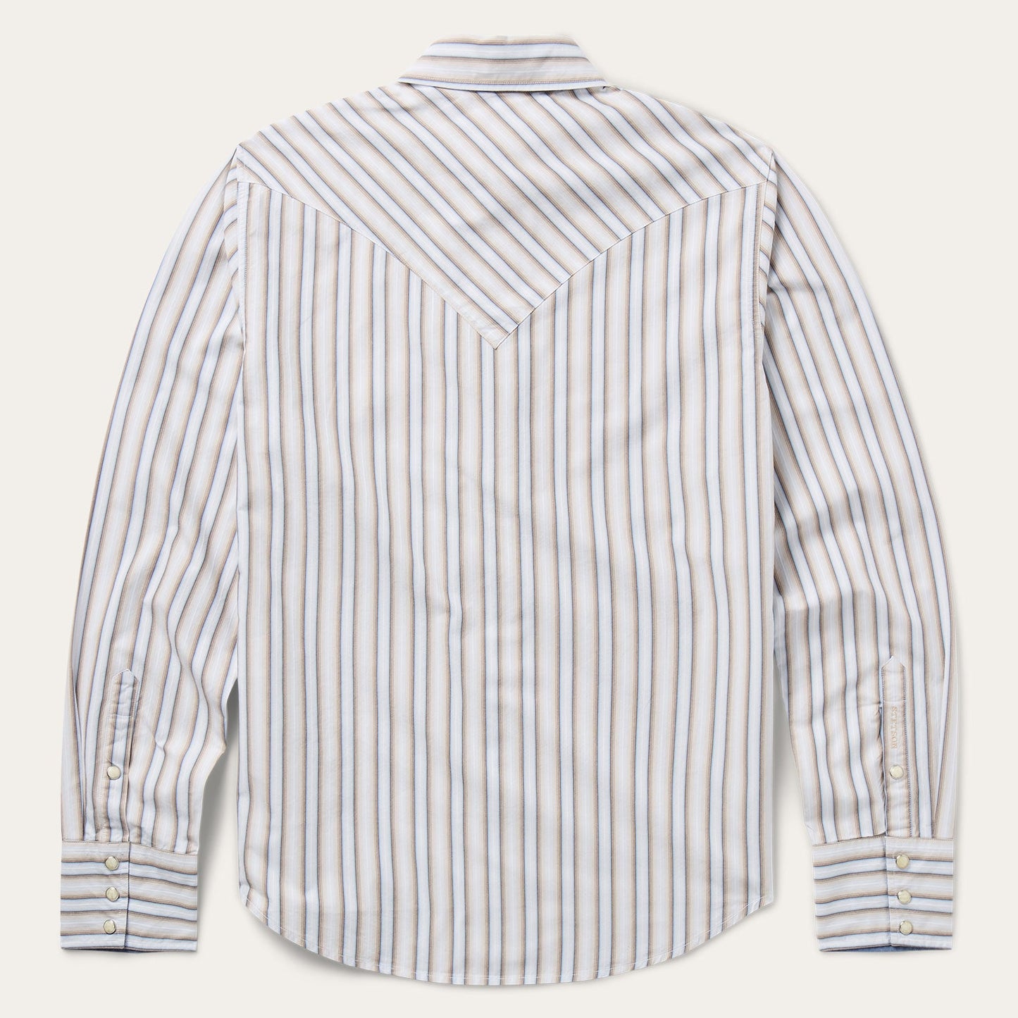 Brown Ombre Stripe Western Shirt / Stetson
