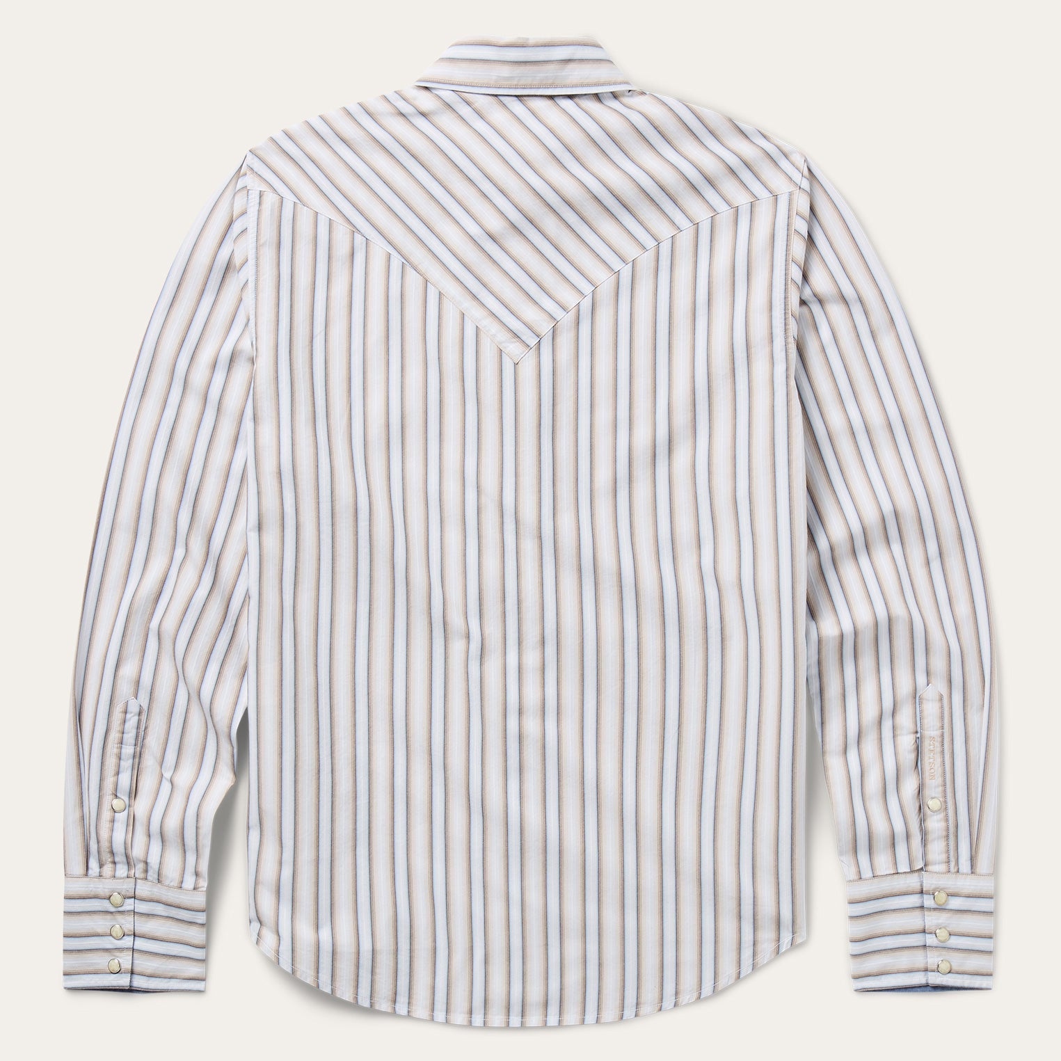 Brown Ombre Stripe Western Shirt / Stetson