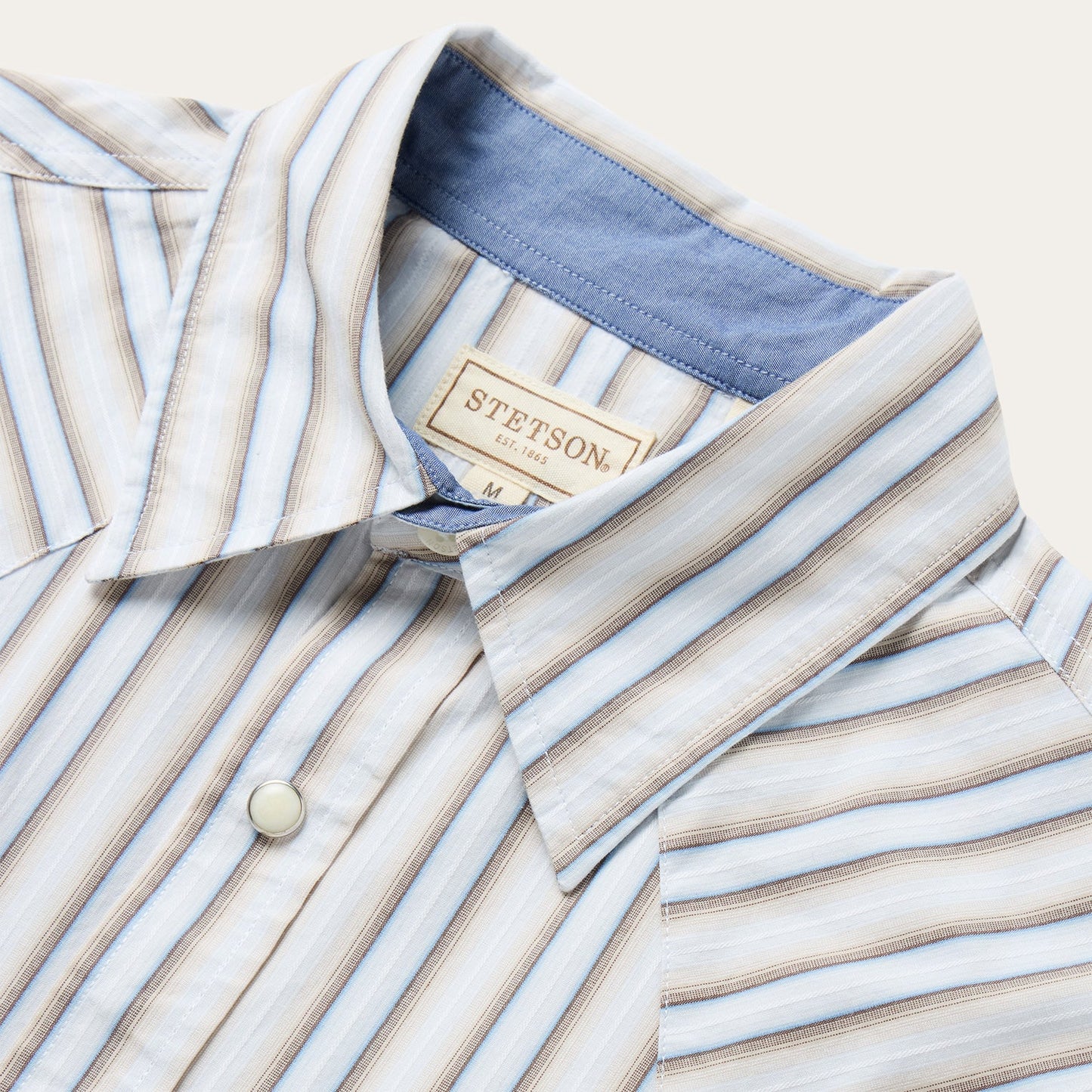 Brown Ombre Stripe Western Shirt / Stetson