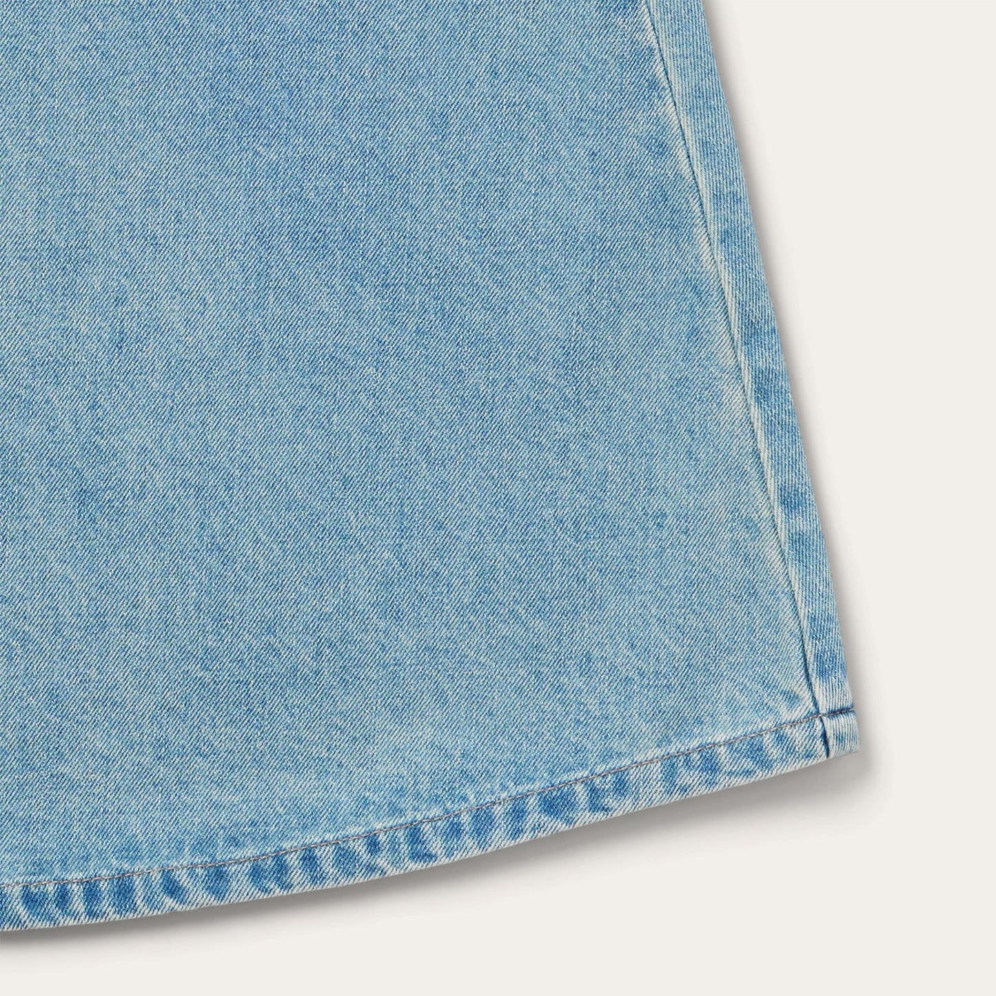 Blue Light Wash Denim Skirt / Stetson