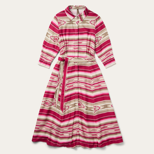 Red Scarlet Serape Midi Dress / Stetson