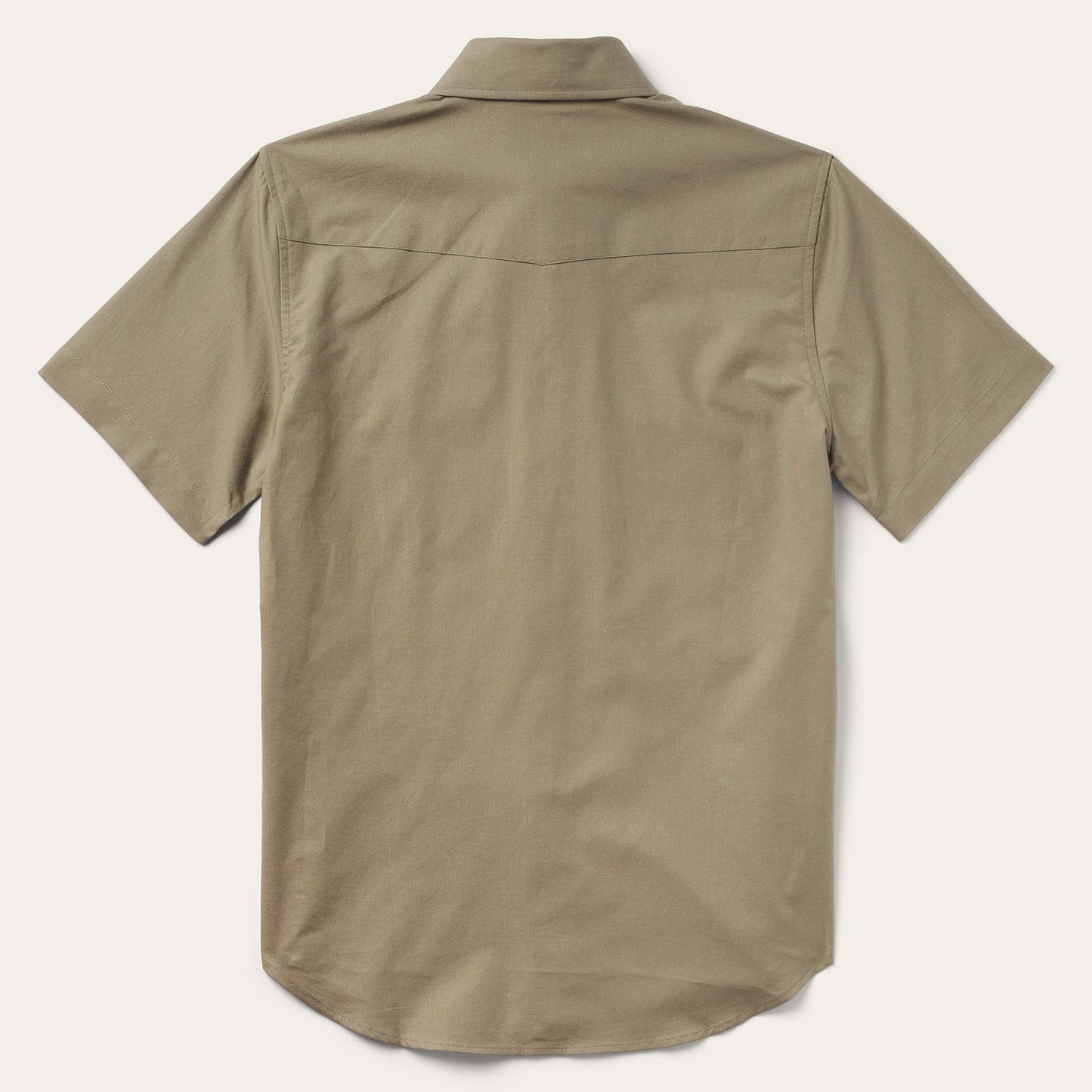 Olive Olive Oxford Short Sleeve Western Shirt / Stetson