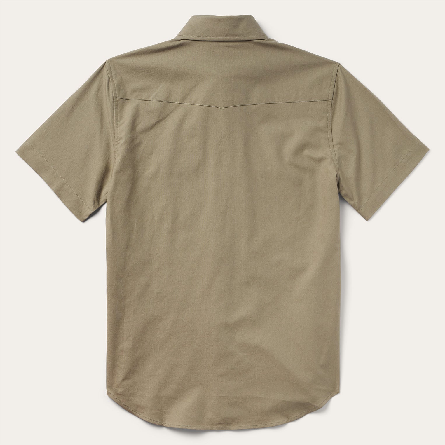 Olive Olive Oxford Short Sleeve Western Shirt / Stetson