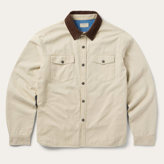 Tan Corduroy Collar Shirt Jacket / Stetson