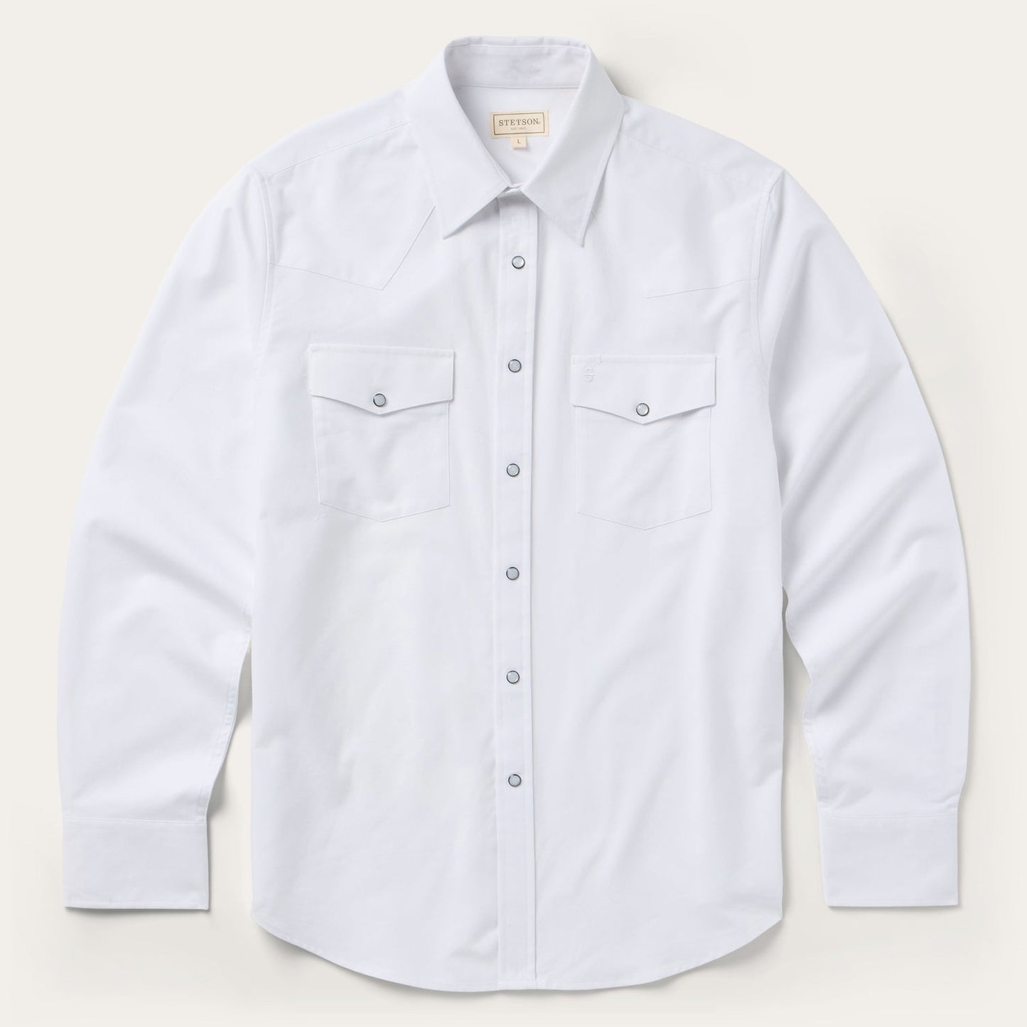 White White Oxford Western Shirt / Stetson