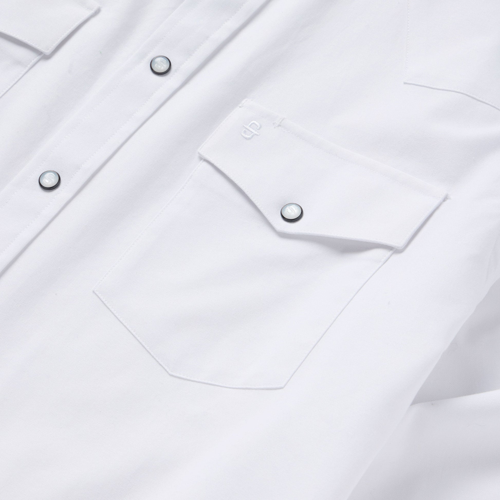 White White Oxford Western Shirt / Stetson