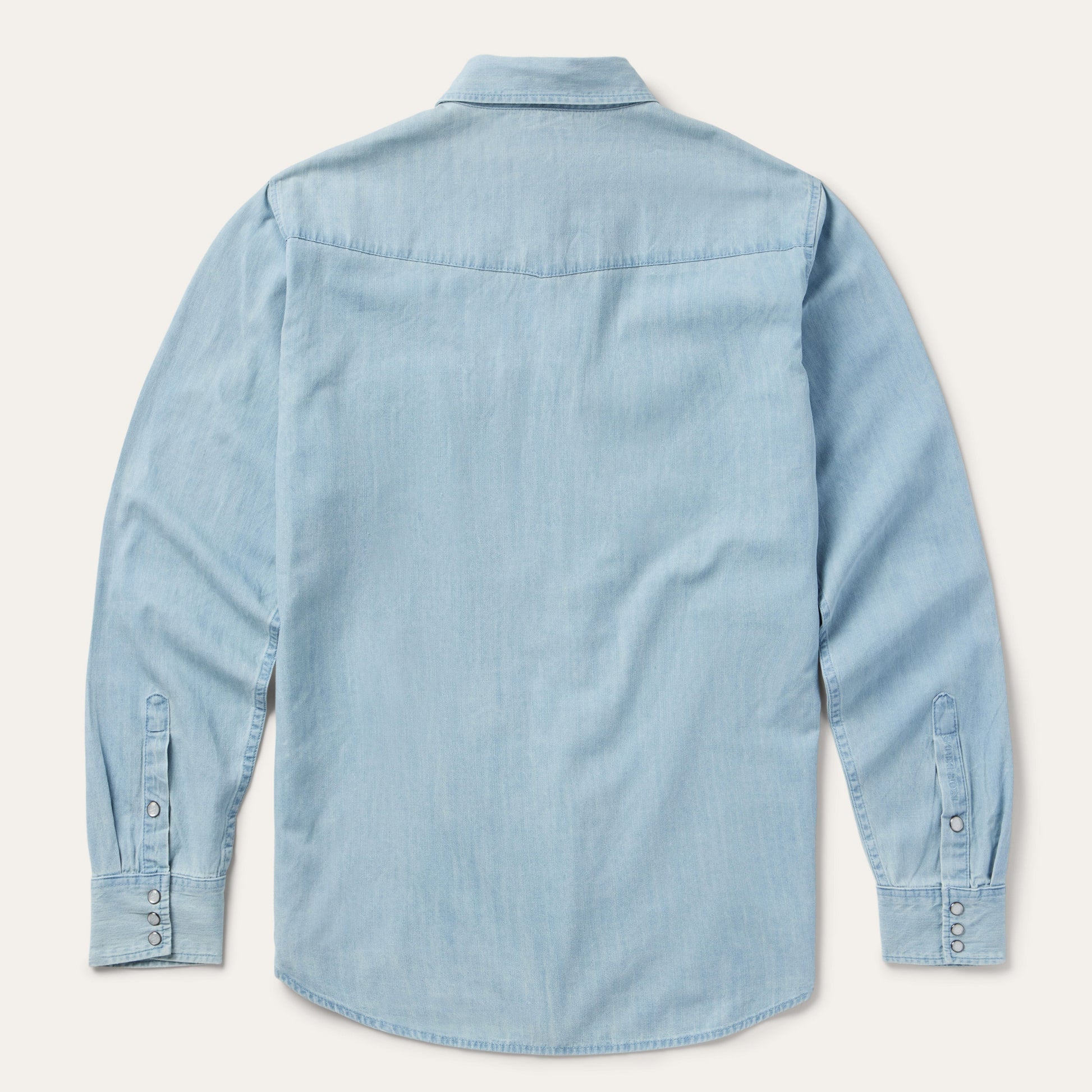 Blue Chambray Oxford Western Shirt / Stetson